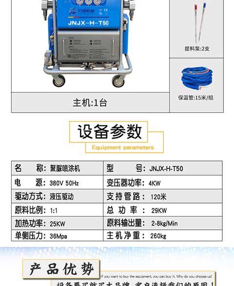 JNJX-H-T50聚脲喷涂设备 -3